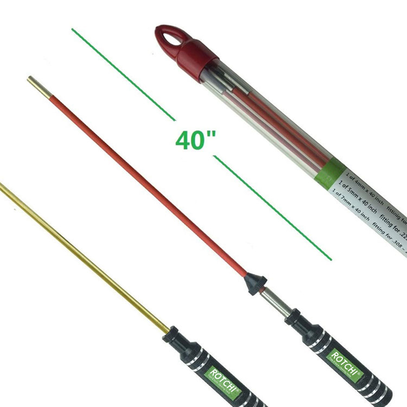 Alüminium sapı sürətli fırlanan pvc polad silah təmizləyici çubuq