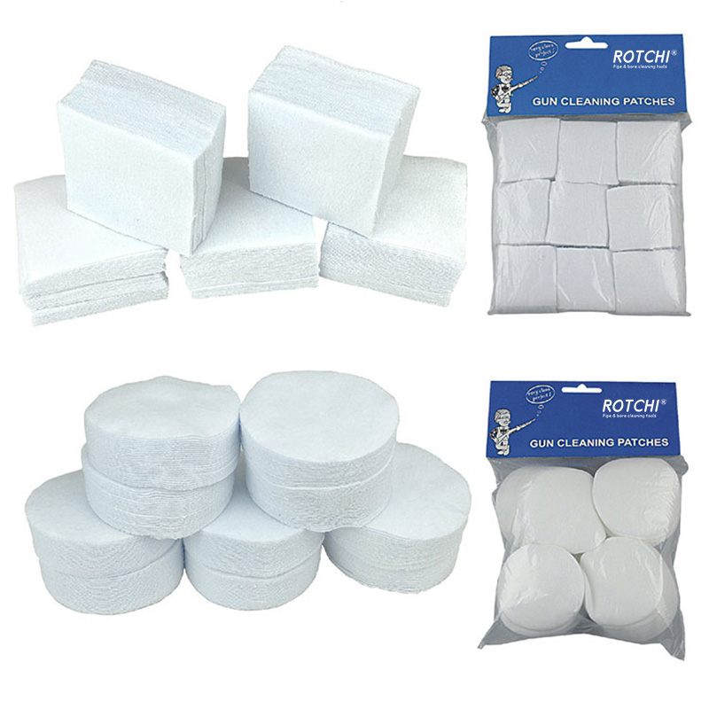 Toxunmamış Kvadrat və Dairəvi Parça Silah Təmizləmə Yamaları Yüksək Abosrbed