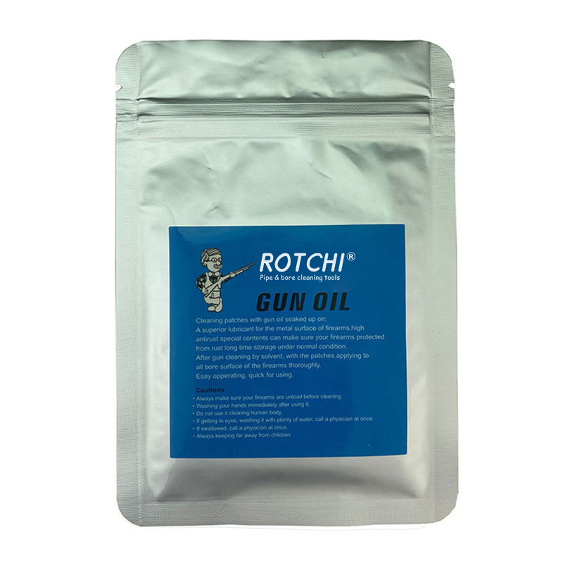 OPP dolu yağ udulmuş silah təmizləyici yamalar