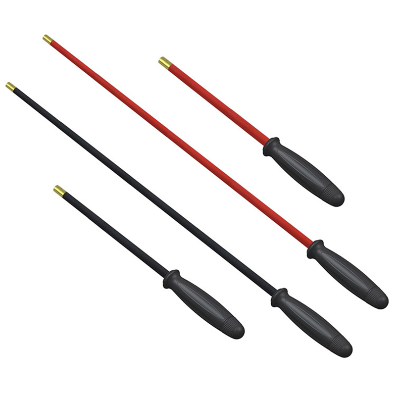 Plastik sapı sürətli fırlanan pvc polad silah təmizləyici çubuq