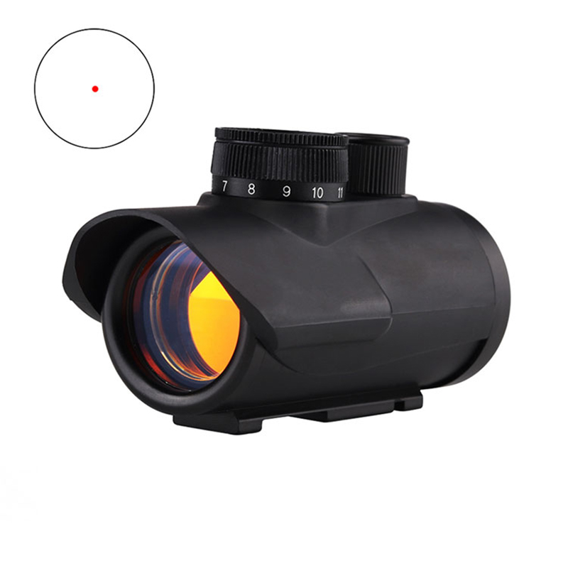 Taktiki Ovçuluq 1x30 Qırmızı Nöqtəli Holoqrafik Nişanlı RGB Nöqtə Nişanı, 11/20 mm Picatinny Weaver Dəmir Dəstəyi ilə