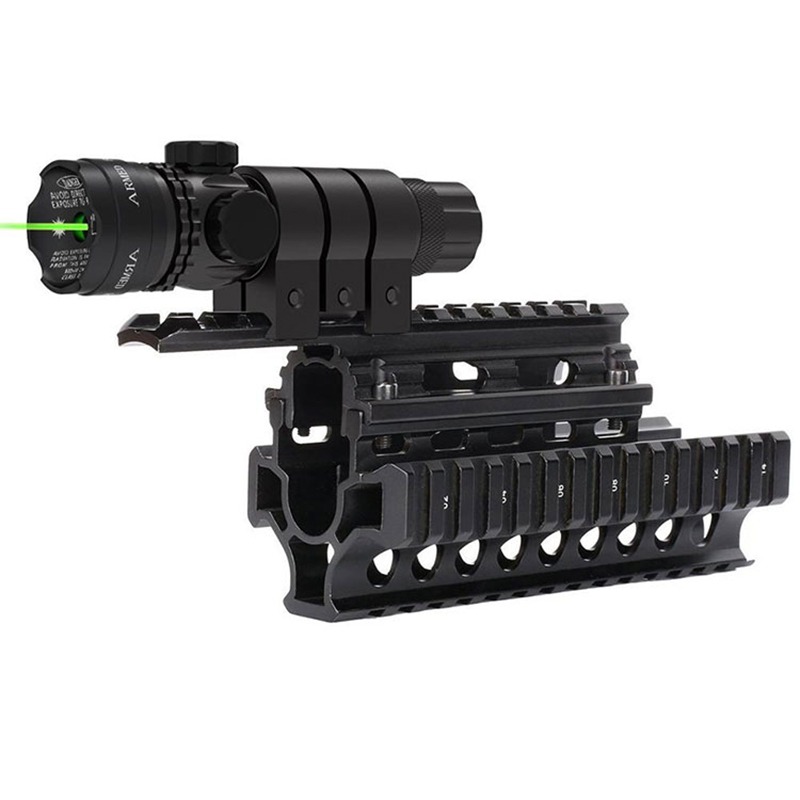 Taktiki açıq havada ovçuluq atıcılıq tüfəngi tapança Glock Picatinny rels dağı Yaşıl nöqtə nişangahı lazer nişangahı tapança üçün